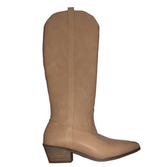 Universal Thread Size 7 Knee High Light Brown Boots - Picture 2 of 9